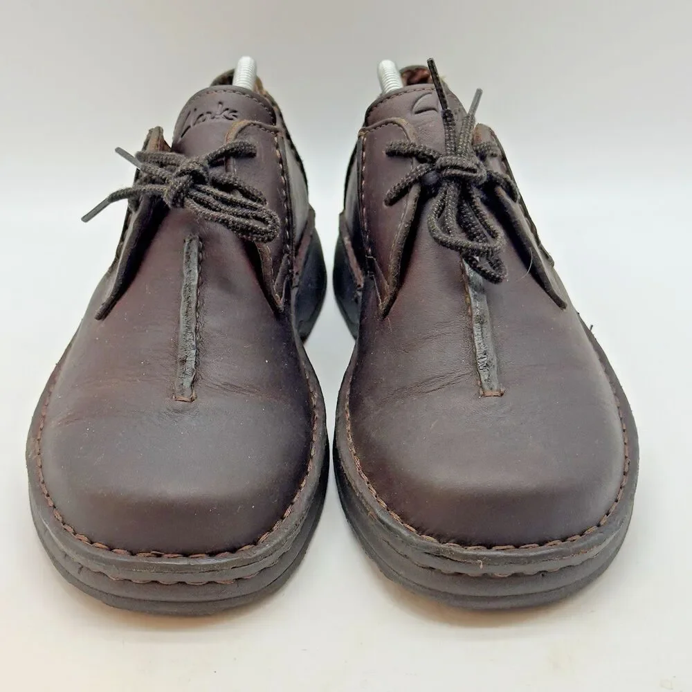 Clarks Active Air 37322 Shoes Men's 9M Dark Brown Leather Lace Up Derby Oxford